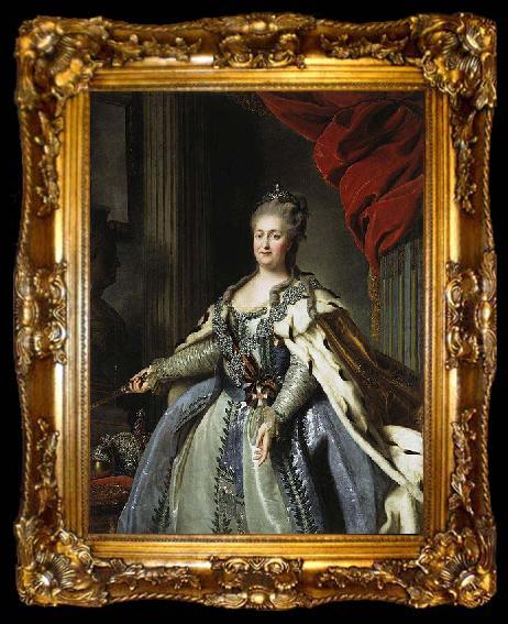 framed  Fyodor Rokotov Portrait of Catherine II of Russia., ta009-2